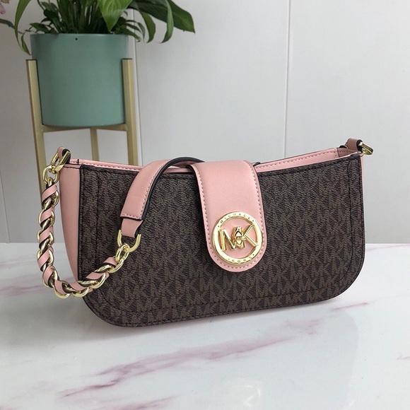 M&K Carmen Logo Shoulder Bag - Picture 2 of 9